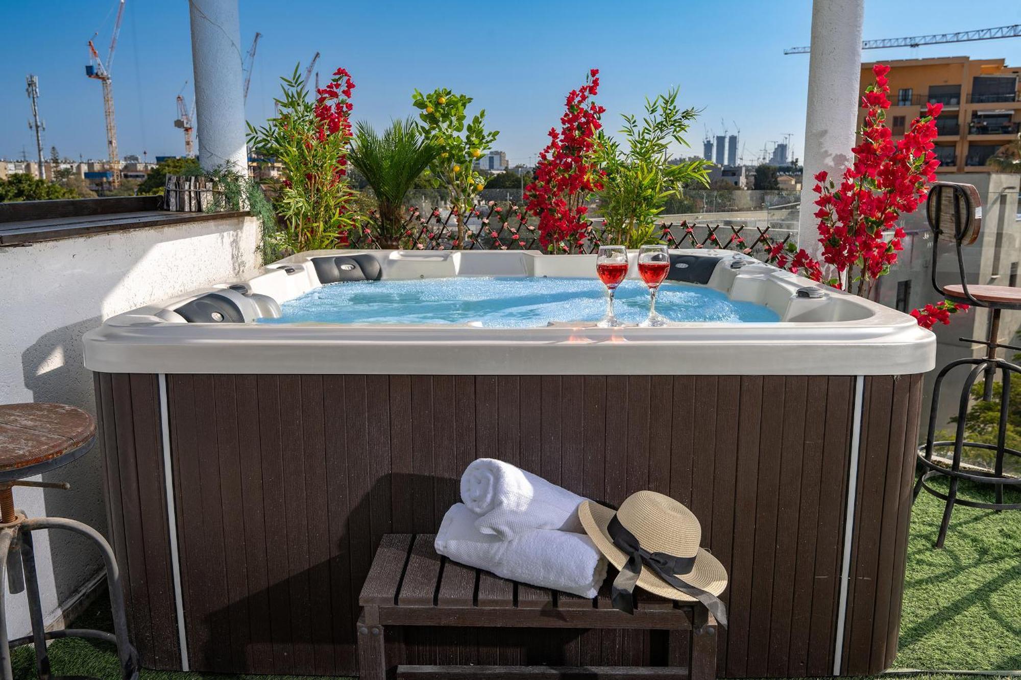 Luxurious Penthouse In Tel Aviv With Pool Exterior foto